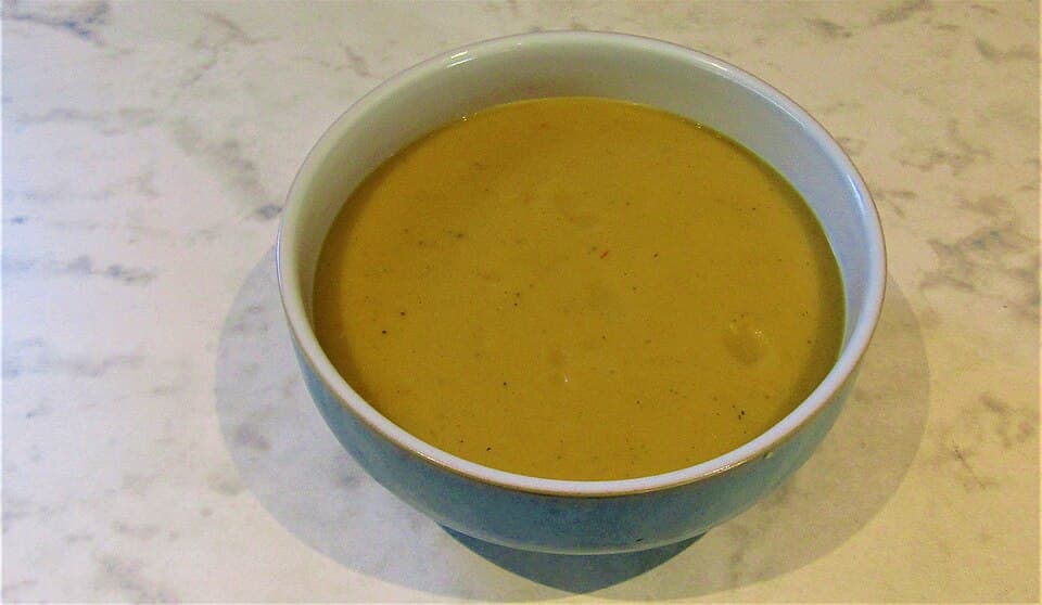 Velouté de potimarron au poulet effiloché