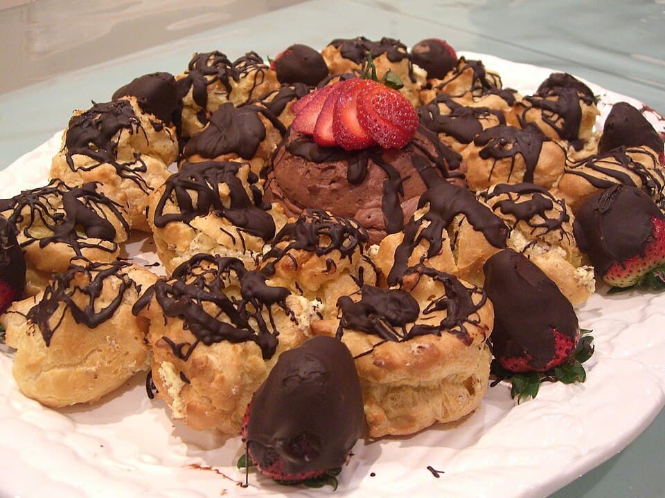 Profiteroles au chocolat