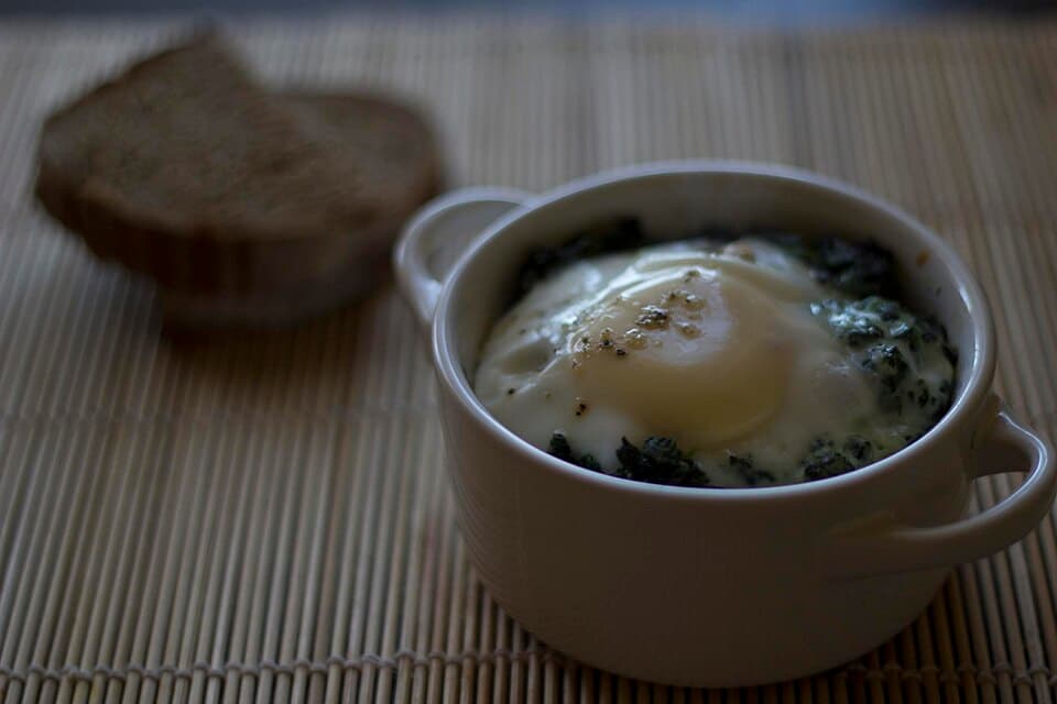 Œufs cocotte jambon-fromage