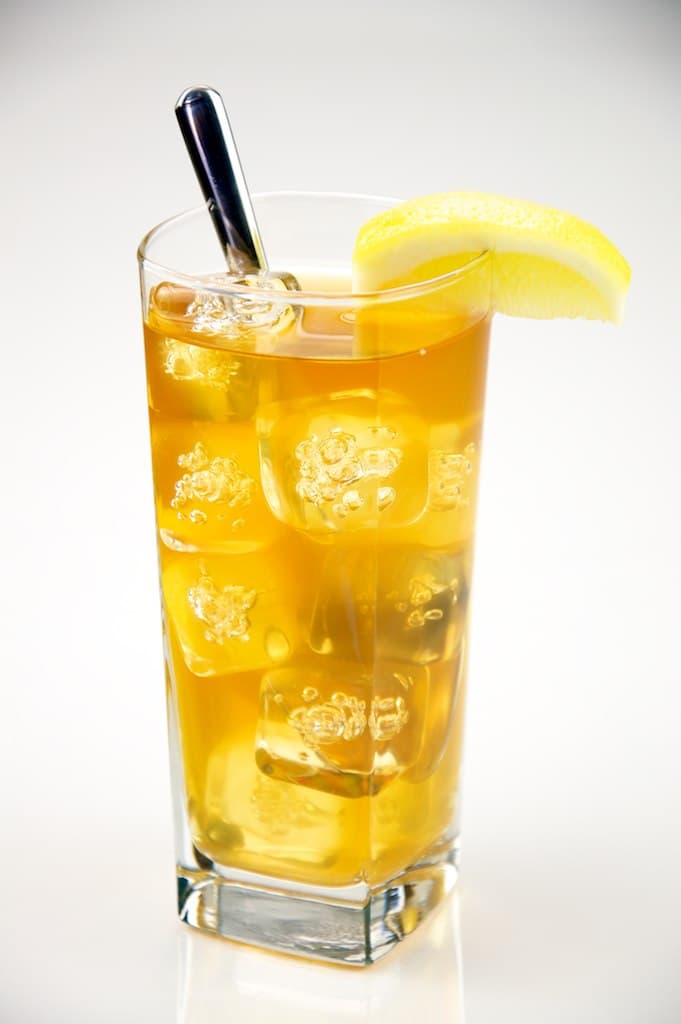 Thé glacé pêche maison